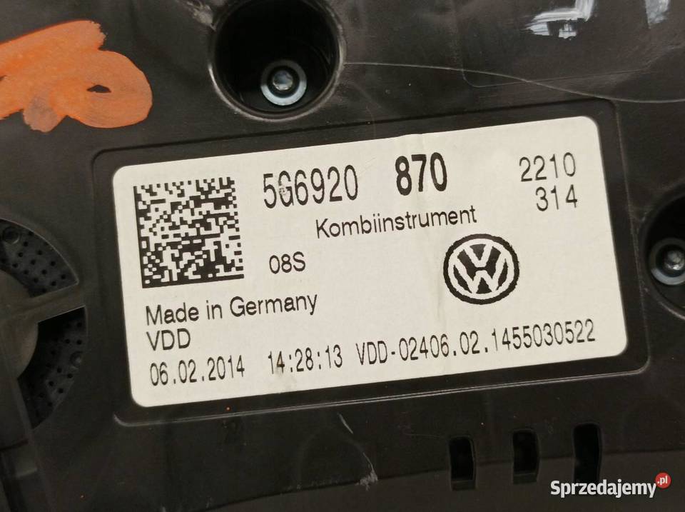 LICZNIK OSŁONA KOMPLET 5G6920870 20 TSI 229 VW
