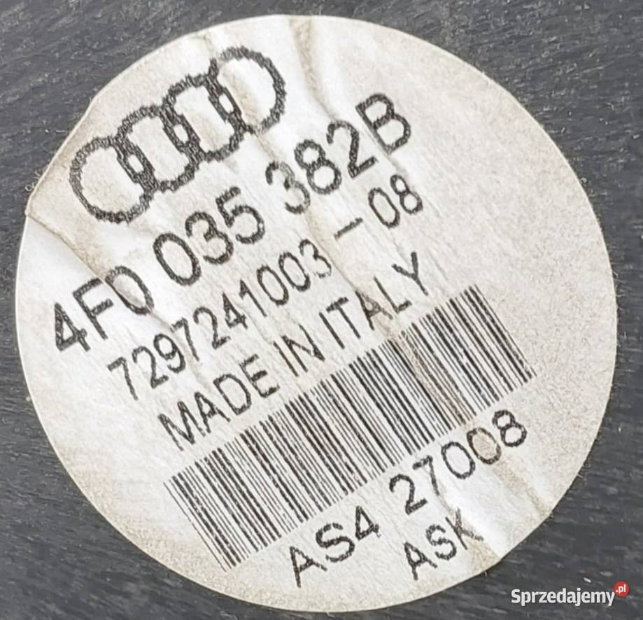 GŁOŚNIK SUBWOOFER PRZÓD PRAWY AUDI A6 C6 osobowe