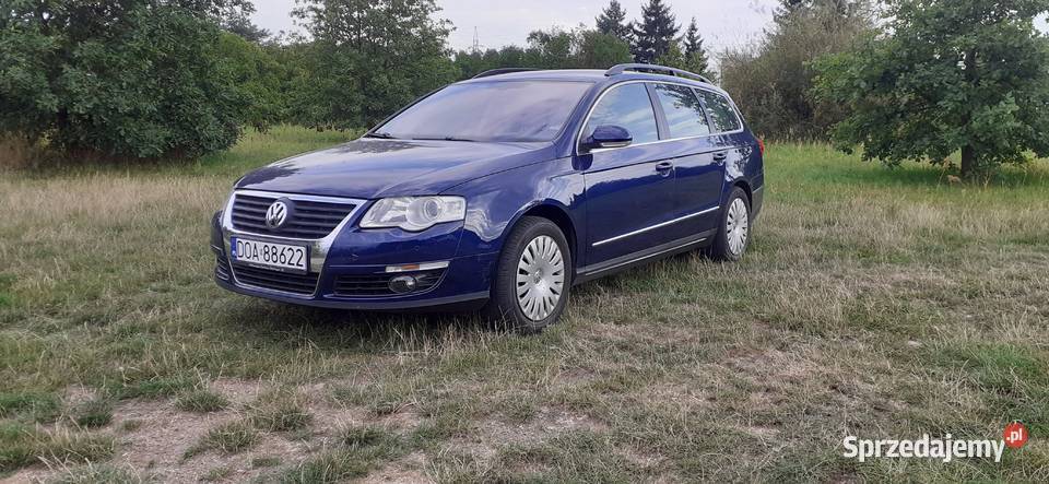 vw passat b6 20 benzyna granatowy wersia welurowa tapicerka Oława