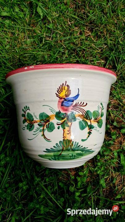Duża Piękna Ceramiczna Niemiecka Doniczka Ulmer Świecie