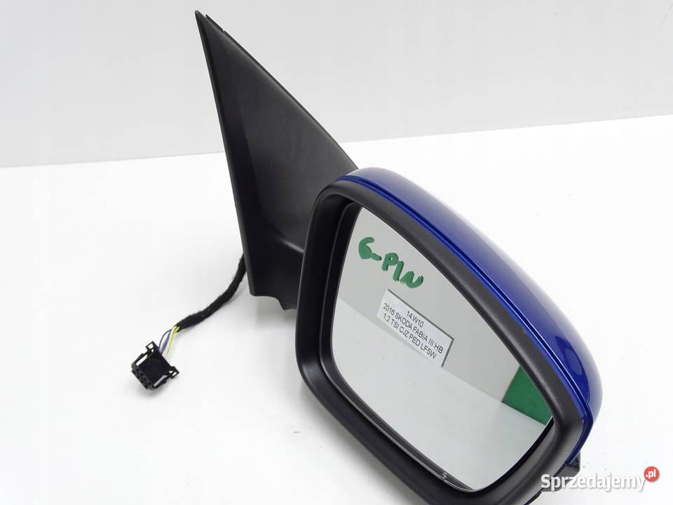 LUSTERKO PRAWE PRAWY PRZÓD LF5W 6 PIN SKODA