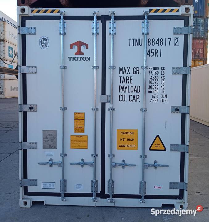 Kontener chłodnia 40HCRF ONE WAY 12m Gdynia