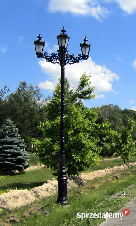 oświetlenie żeliwna lampa uliczna H460 latarnia Oświetlenie zewnętrzne warmińsko-mazurskie Gołdap sprzedam