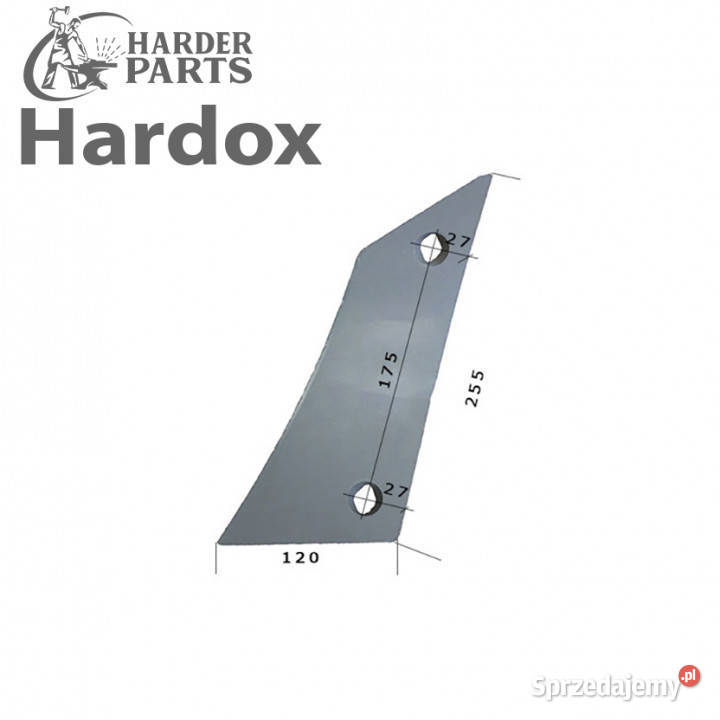 Pierś HARDOX VST1070L części do pługa GASSNER Suwałki