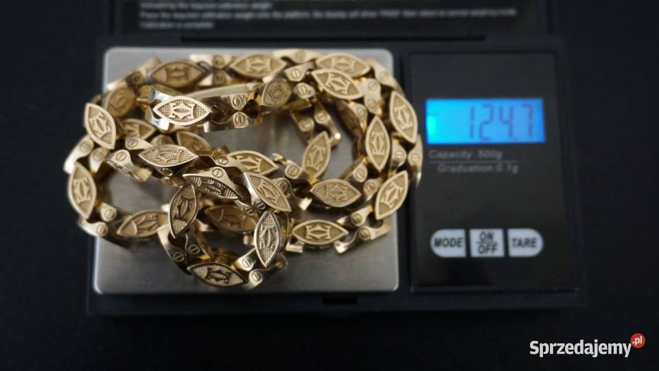 NOWY ZŁOTY ŁAŃCUSZEK AWANGARDOWY SPLOT 125G Warszawa