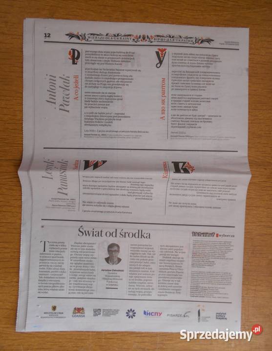 Wiersze Ukrainy Gazeta Wyborcza Rok wydania 2022 Parczew