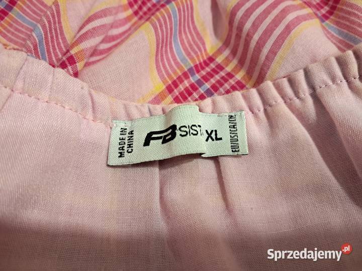 Sukienka hiszpanka różowa bawełna cotton L XL Kraków