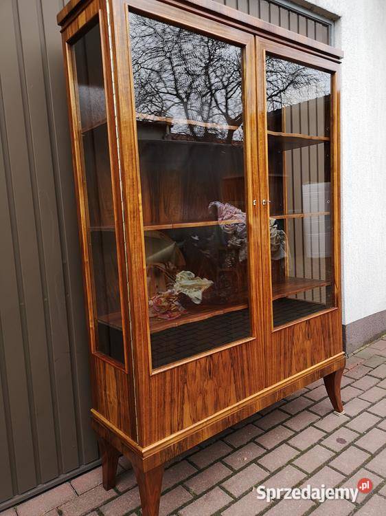 Witryna Serwantka ARTDECO Politura Orzech Stara Swarzędz