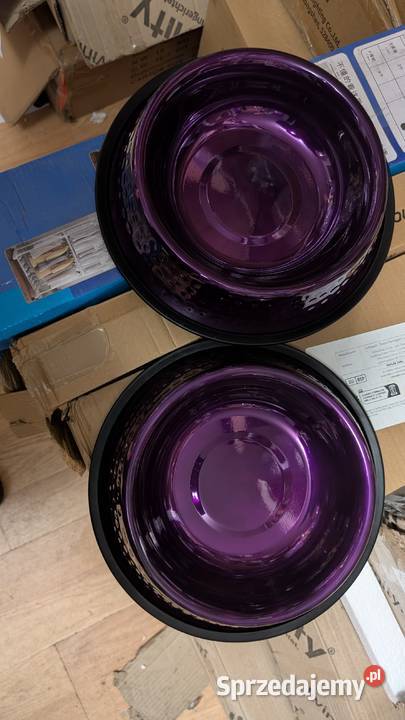 Dwie miski psów aluminiowa duża 30 pojemność 25 Gliwice