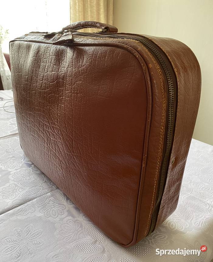 Walizka skórzana vintage lata 60te Kraków