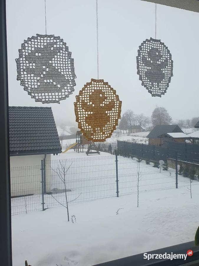 Pisanki jajka wielkanocne zawieszka na okno