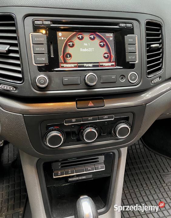 Seat Alhambra AUTOMAT DSG 125 przebieg czarny mazowieckie Wieliszew