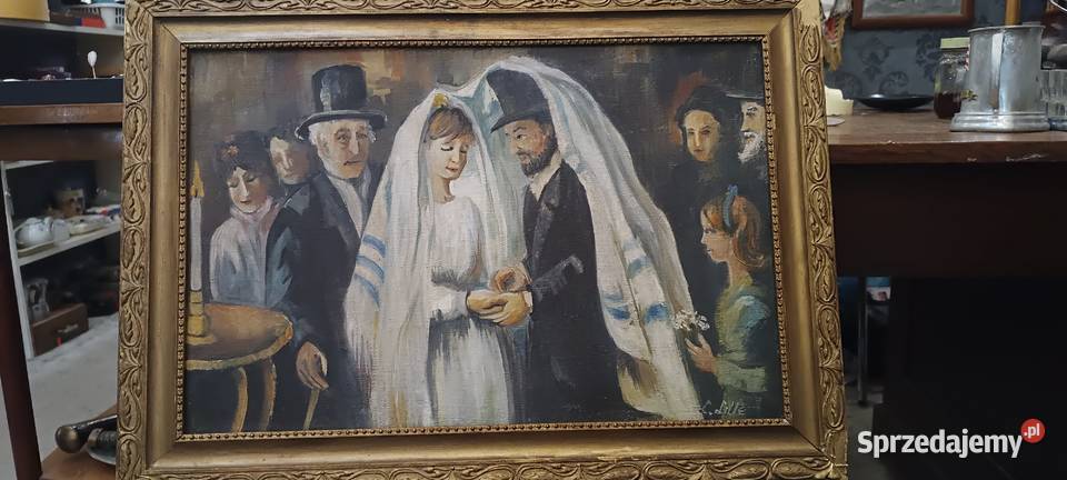 Obraz żydowskie wesele olej na płótnie