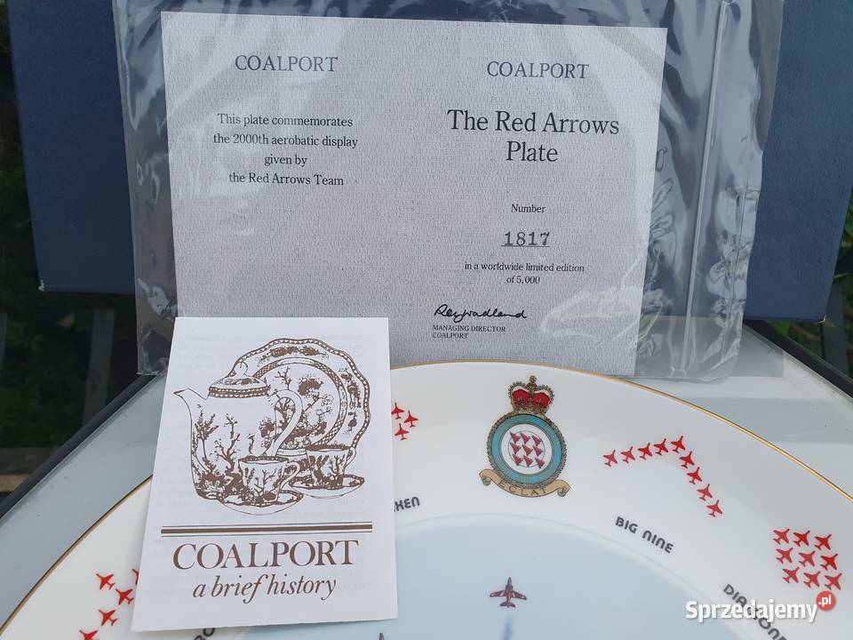 Coalport talerz RAF Myszków sprzedam