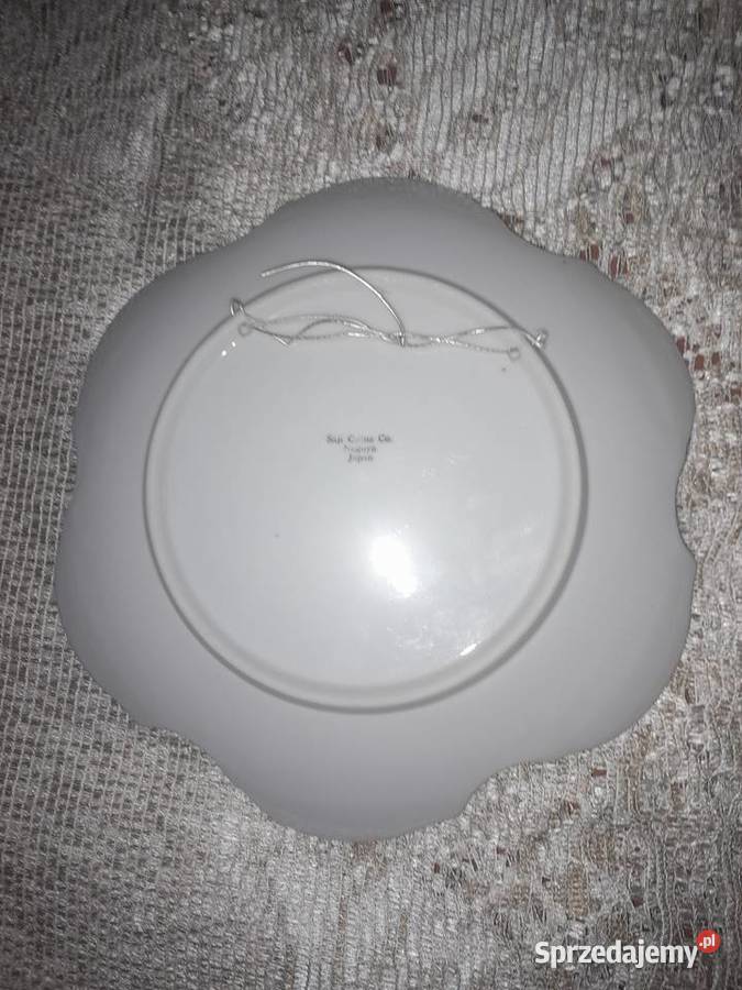 Talerz dekoracyjny Nagoya biały