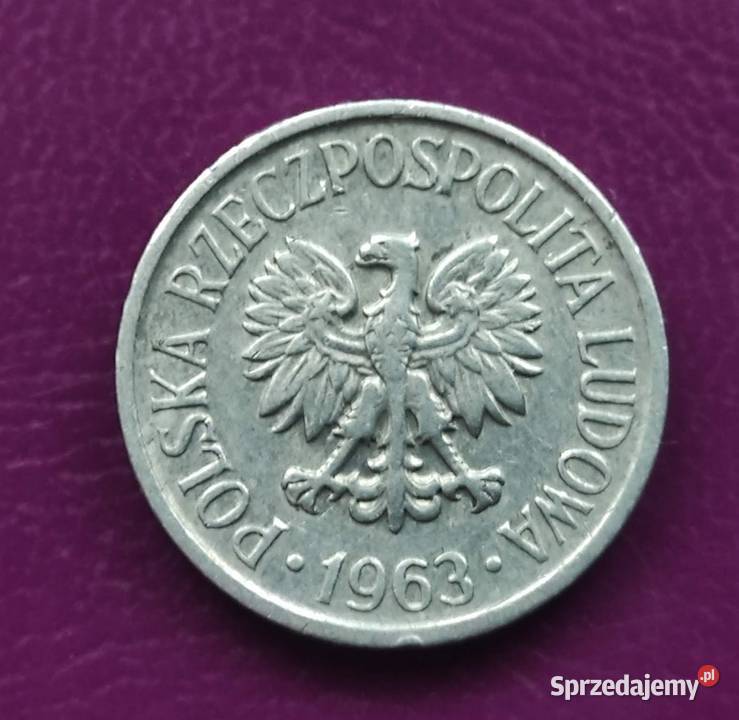 Moneta z PRLu 5 groszy 1963 r Ładna i rzadka Pruszków