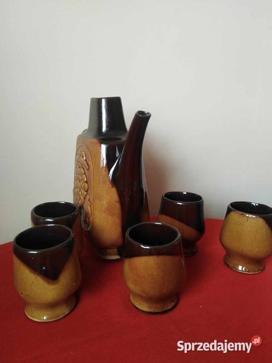 Zestaw Ceramiczny Bułgarski Winorośla Wałbrzych