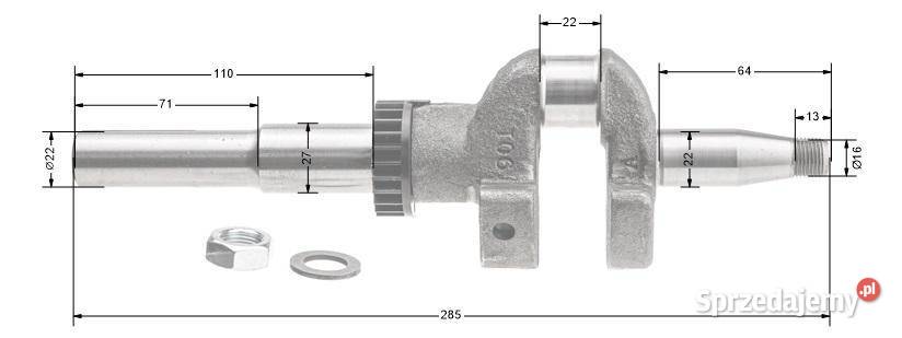 Wał korbowy BS CZĘŚĆ ORYGINALNA 793615 Opalenica