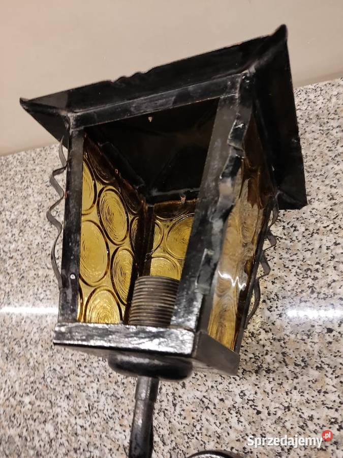 Stara retro lampa ścienna kinkiet na ganek Głuchołazy