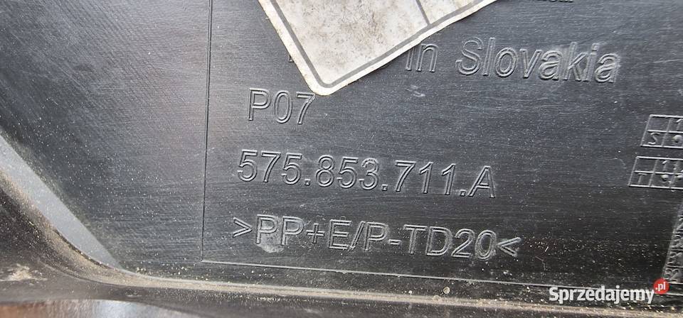 SEAT ATECA LISTWA ZDERZAKA LEWA 575853711A Bieleń