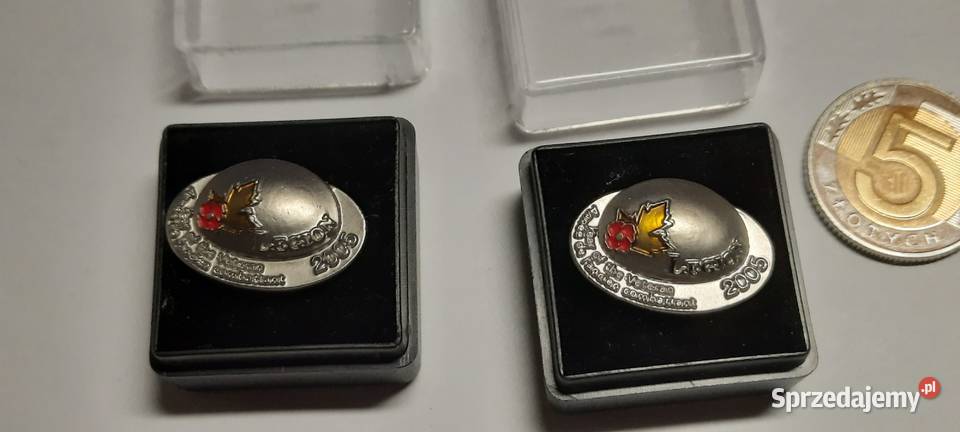Kanada przypinki weterana 2005 2 sztuki mazowieckie Warszawa sprzedam