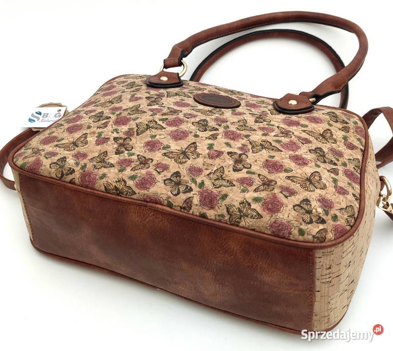 Torebka korkowa pojemny kuferek korek naturalny Torby i torebki Moda i Styl Chełmek sprzedam