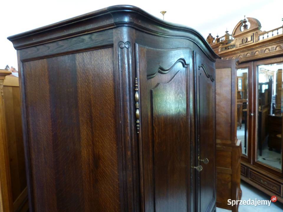 Dębowa ciemna szafa ludwikowskasklep Dąbrowa Dąbrowa Górnicza