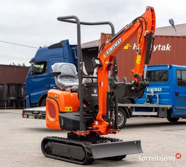 Minikoparka VIP 10 KINGWAY 12 waga 1000 skrętne łódzkie Łódź