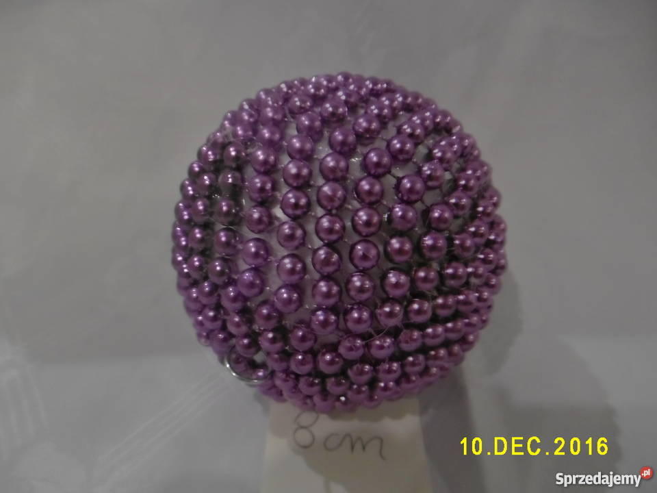 bombka kula ozdoba styropian cekiny makaron Sierpc