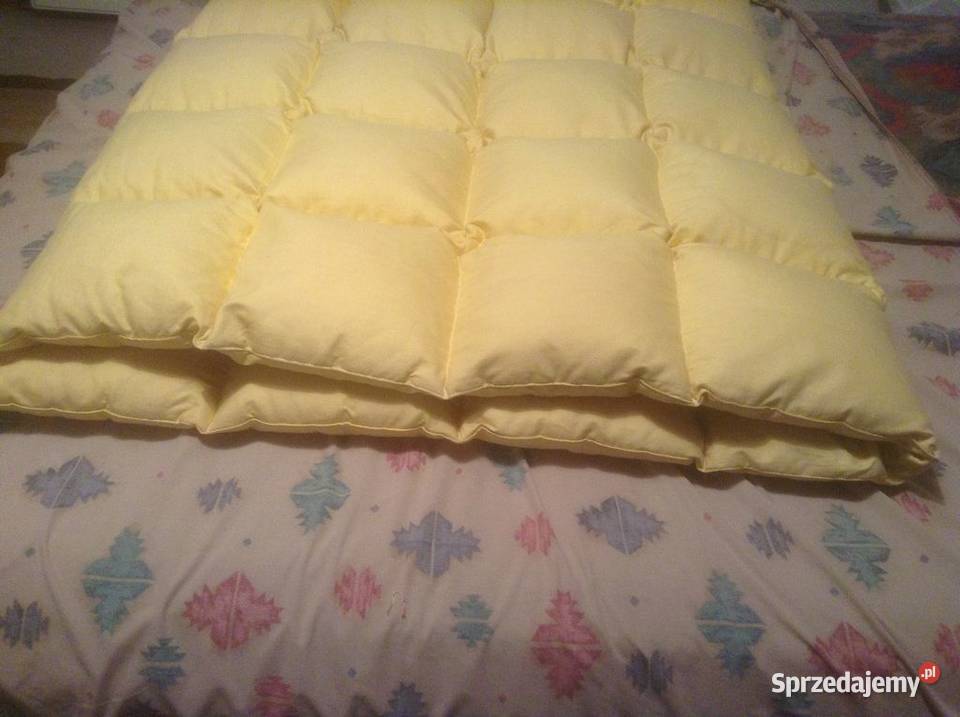 Zestaw gruba kołdra i poduszka z pierza we Opole