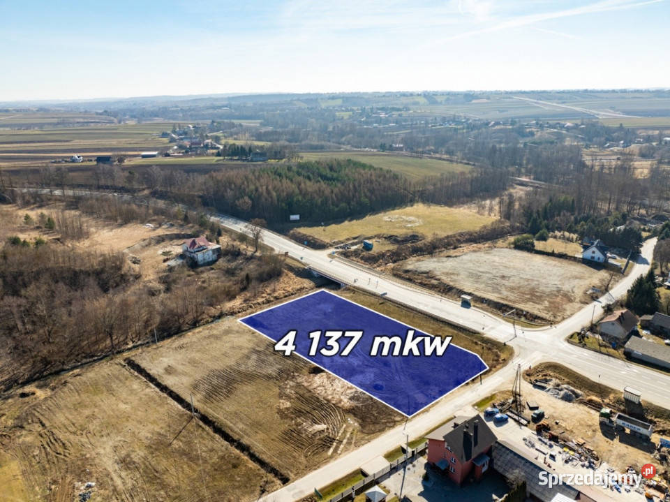 Działka usługowa z WZ DK 87 2 S7 Szczepanowice