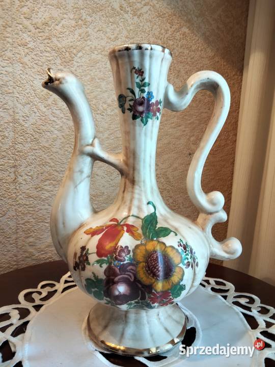 Stara porcelana - włoska Dzban , wazon  sygnatura Le-Torri
