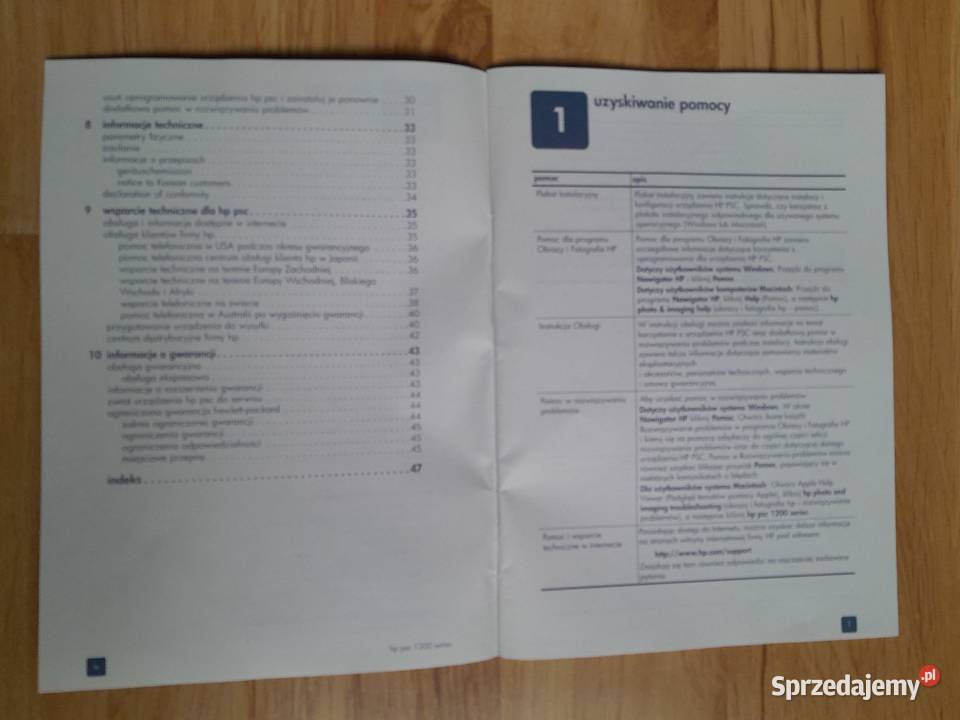 Instrukcja obsługi drukarki HP psc 1200 series Polkowice