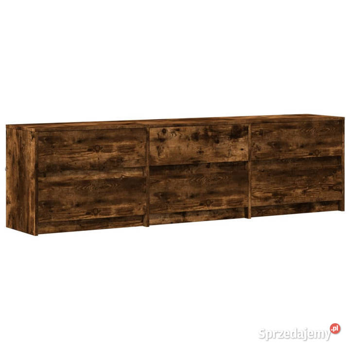 Szafka pod TV z LED przydymiony dąb 180x34x50 Warszawa