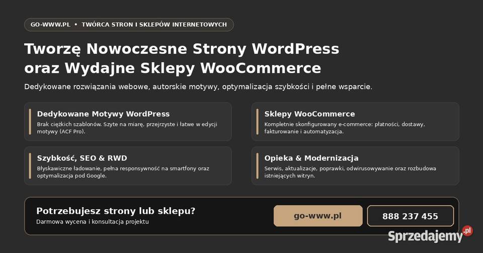 Tworzenie Stron WordPress i Sklepów WooCommerce Sanok