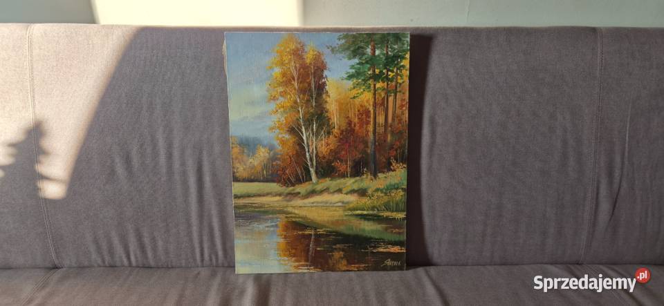 Obraz Gennadij Janulewicz Stromy brzeg 2008 Częstochowa sprzedam