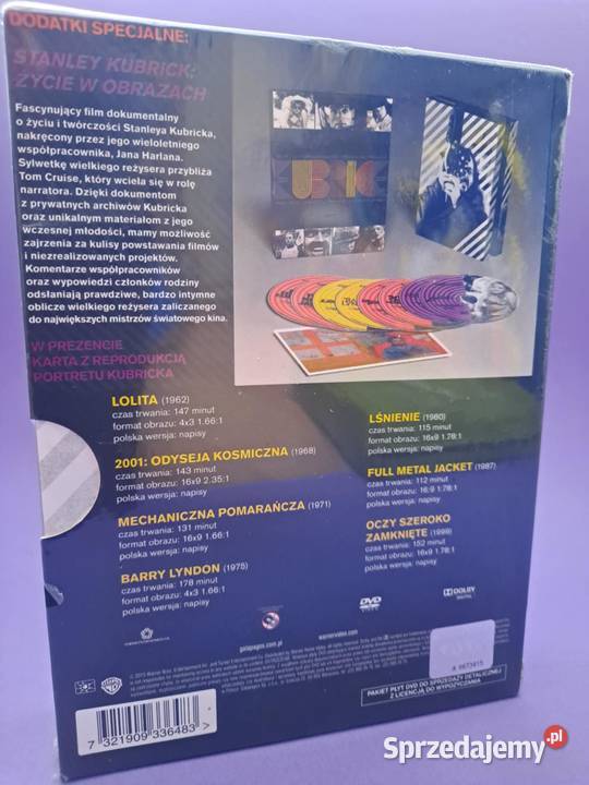 STANLEY KUBRICK Box 7 DVD nowy folia DVD Filmy sprzedam