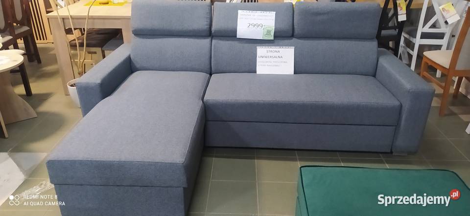 NAROŻNIK NA SPRĘŻYNACH Z DUŻĄ FUNKCJĄ SPANIA sprzedam