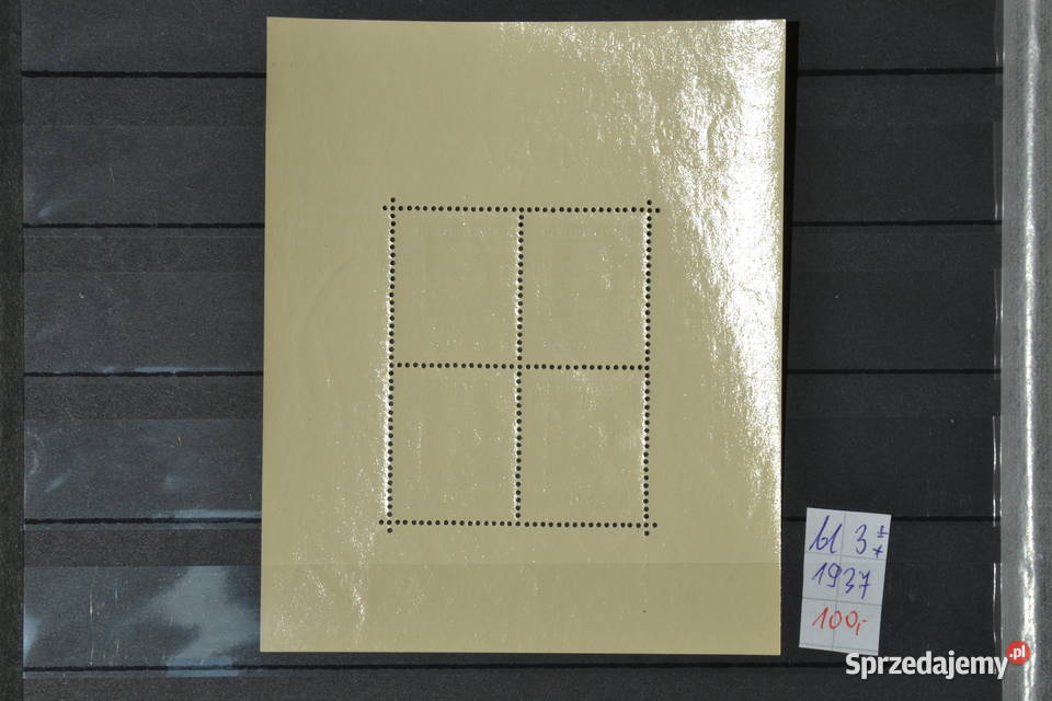 Znaczki Polska Fi bl 3 Filatelistyka Sobótka