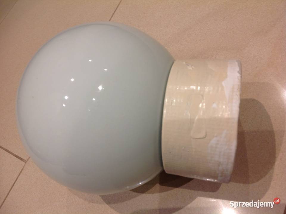 Lampa Sufitowa Biały Klosz z Oprawą Ceramiczną