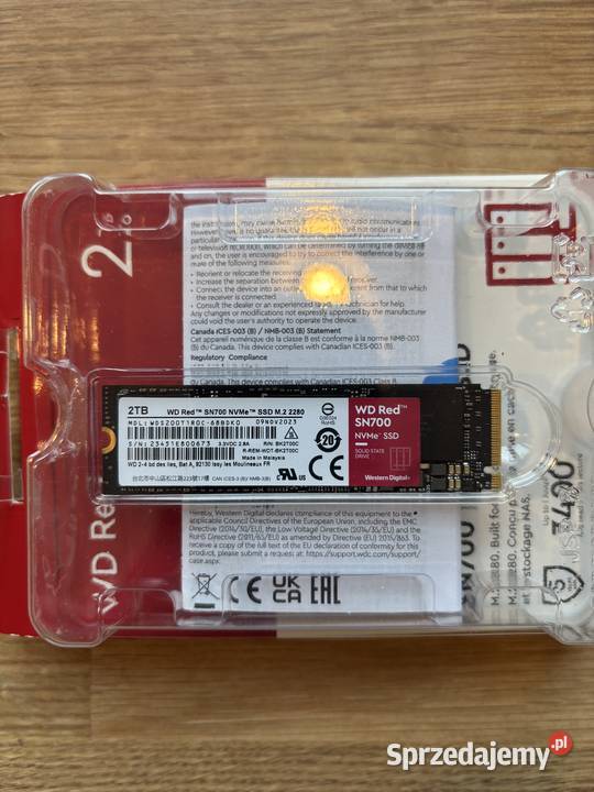 Dysk SSD M2 WD RED SN700 2TB NAS SERWER Sączów sprzedam