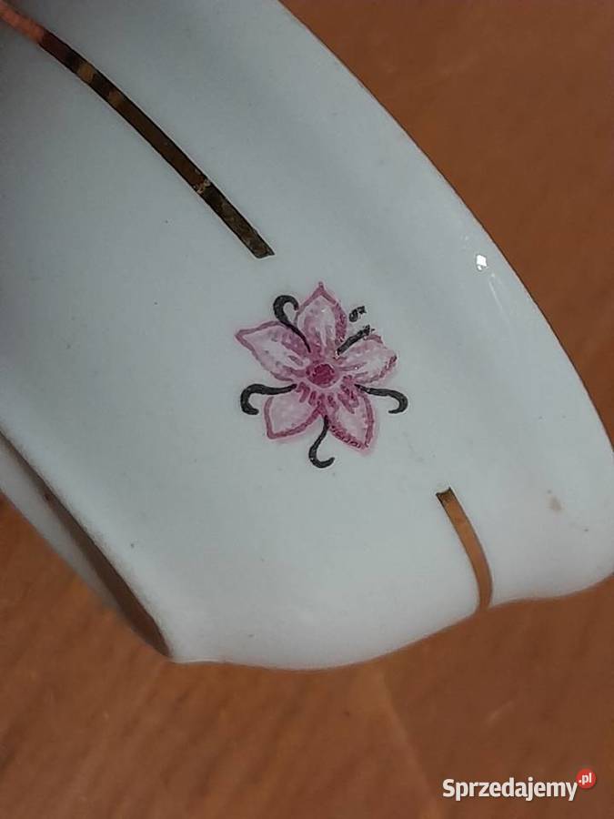 Stara porcelana maleńka miseczka spodek Dąbrowa Górnicza