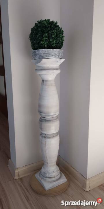 Świeczniki drewniane toczone rękodzieło