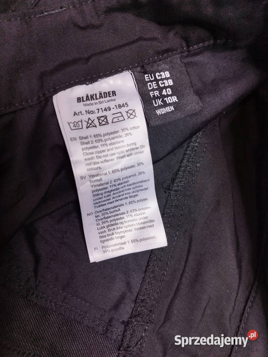 Spodenki Robocze Blaklader 7149 Stretch Damskie Rozmiar 38(M) Wrocław