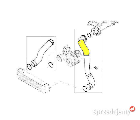 BMW X3 11613415784 TURBO RURA PRZEWÓD POWIETRZA Bielsko-Biała