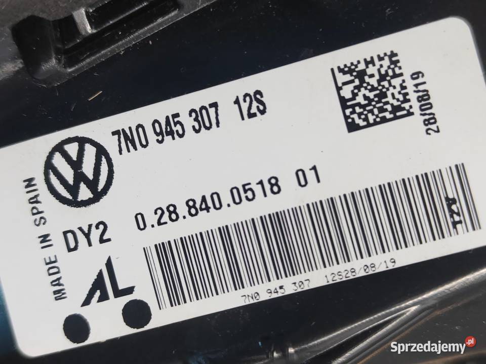 Lampa Klapy Tylna Lewa Lewy Tył Vw Sharan 7N Pleszew sprzedam