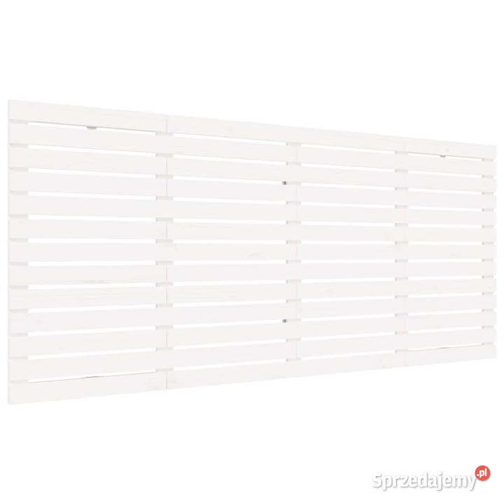 Wezgłowie łóżka białe 166x3x915 lite drewno Warszawa