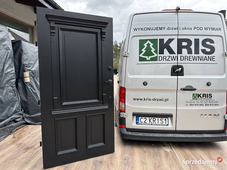 Drzwi drewniane zewnętrze SCHLAGE NA KAŻDY Grzybno