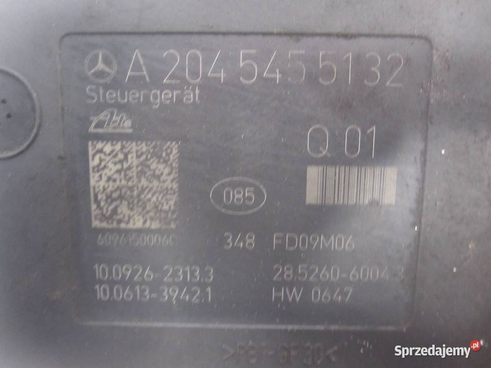 POMPA HAMULCOWA STEROWNIK ABS A2044313712 sprzedam