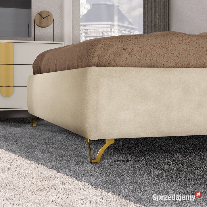 Nowoczesna włoska szafka nocna Gracja białozłota podkarpackie Przemyśl sprzedam